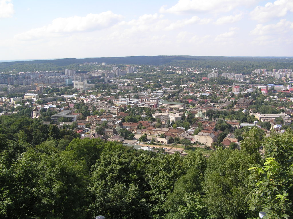 Панорама с Замковой горы во Львове