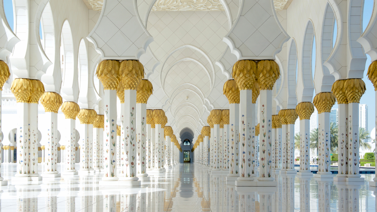 Северный коридор Большой мечети, Абу-Даби