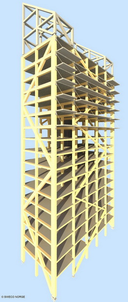 В Норвегии строят деревянный небоскреб