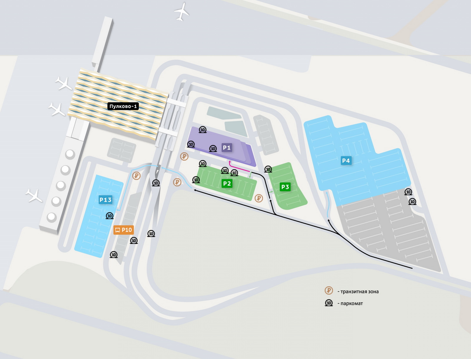 Пулково открыл новую долгосрочную парковку рядом с терминалом